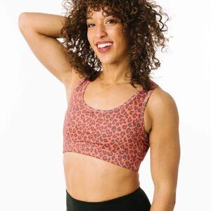 Orange Leopard Bomber Bra RC